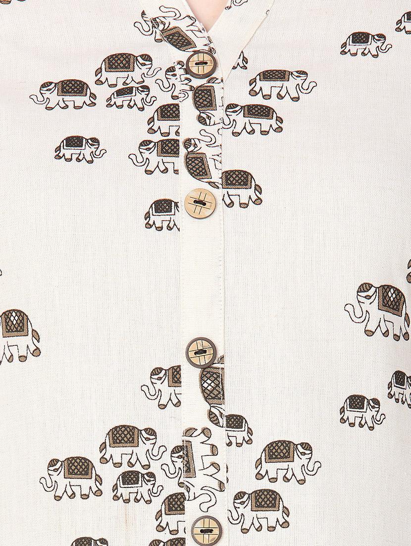 Printed straight kurta - 15583007 - Zoom Image - 4