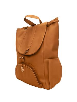 brown leatherette (pu) regular backpack - 15584058 - Standard Image - 4