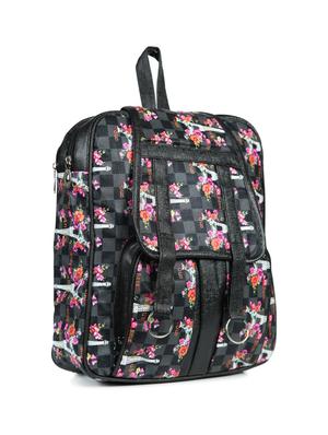 black leatherette (pu) fashion backpack - 15584062 - Standard Image - 4