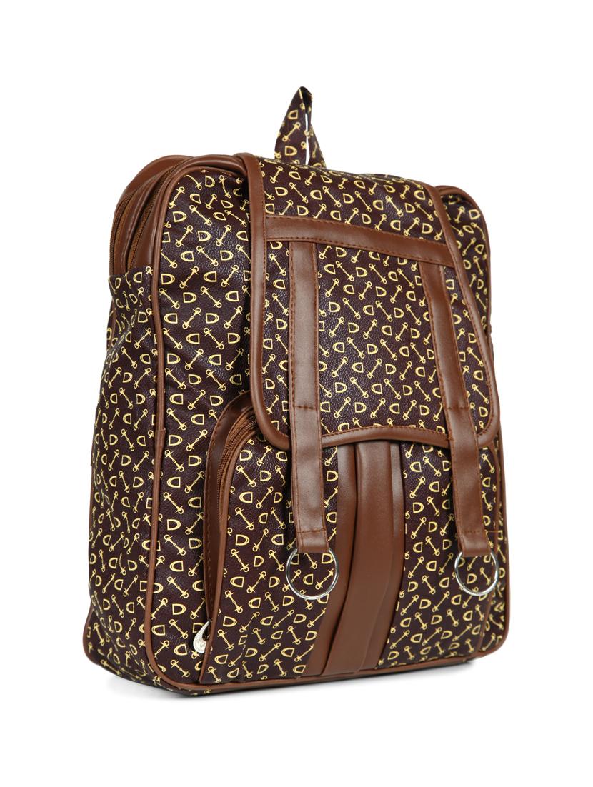 brown leatherette (pu) regular backpack - 15584063 - Zoom Image - 4
