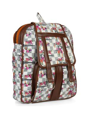 grey leatherette (pu) regular backpack - 15584065 - Standard Image - 4