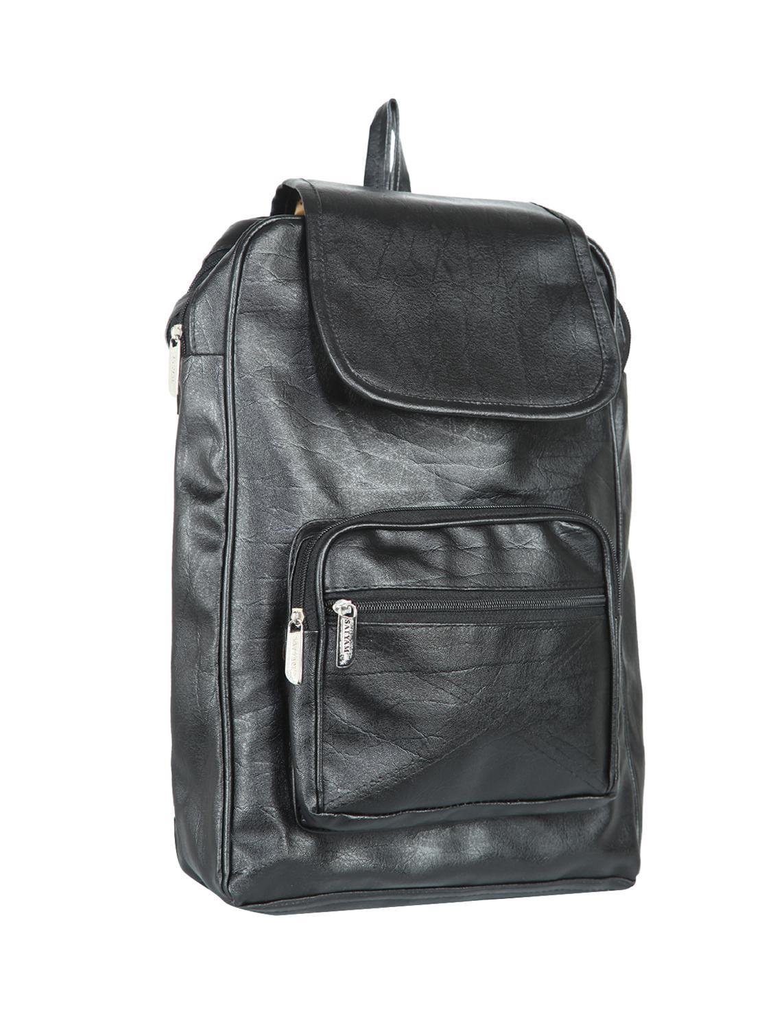 black leatherette (pu) regular backpack - 15584071 - Zoom Image - 4