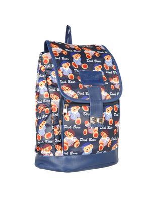 blue leatherette (pu) fashion backpack - 15584081 - Standard Image - 4