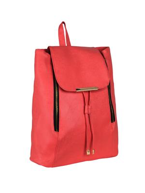 red leatherette (pu) regular backpack - 15584084 - Standard Image - 4