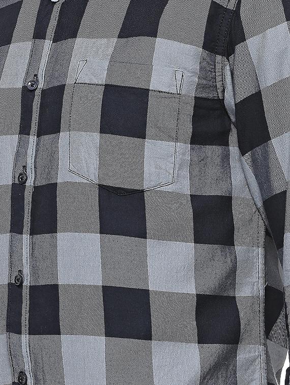 grey cotton casual shirt - 15585080 - Zoom Image - 4