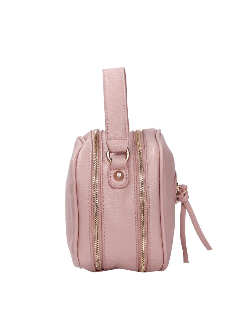 pink leatherette (pu) regular sling bag - 15586088 - Zoom Image - 4