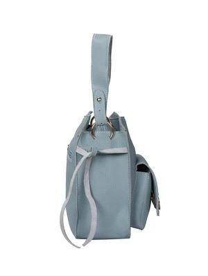 blue leatherette (pu) regular sling bag - 15586094 - Standard Image - 4