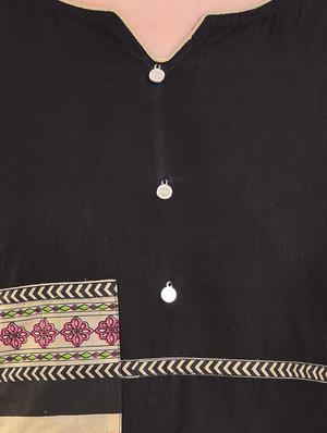 Straight patch work kurta - 15586314 - Standard Image - 4