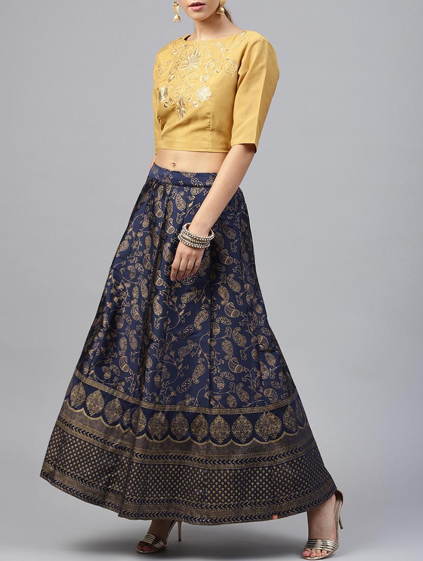 tonal embroidered crop blouse - 15586868 - Zoom Image - 4