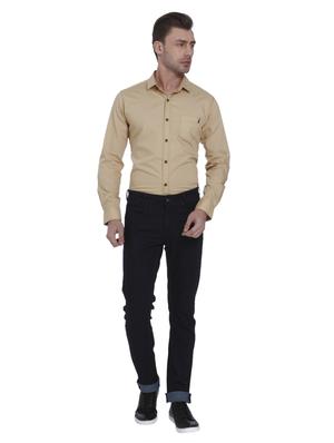 blue cotton blend plain jeans - 15587971 - Standard Image - 4