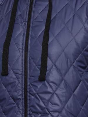 blue nylon quilted jacket - 15590307 - Standard Image - 4