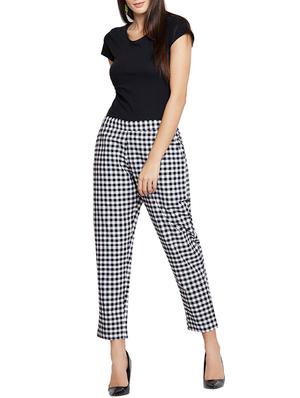 checkered ankle trouser - 15601560 - Standard Image - 4
