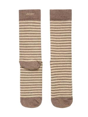 brown cotton above ankle length socks - 15604299 - Standard Image - 4