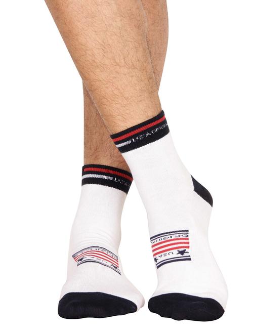 white cotton ankle length socks - 15604304 - Standard Image - 1