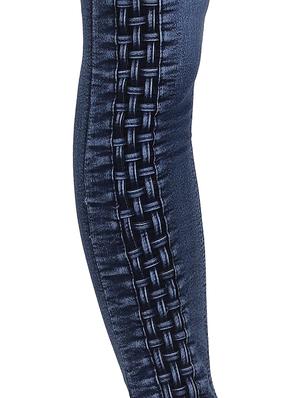 basket weave low waist jeans - 15604534 - Standard Image - 4