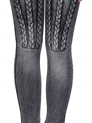 braid weave stone washed jeans - 15604538 - Standard Image - 4