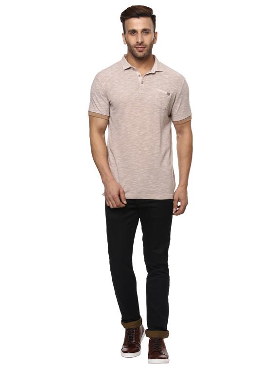 brown cotton pocket t-shirt - 15605253 - Zoom Image - 4