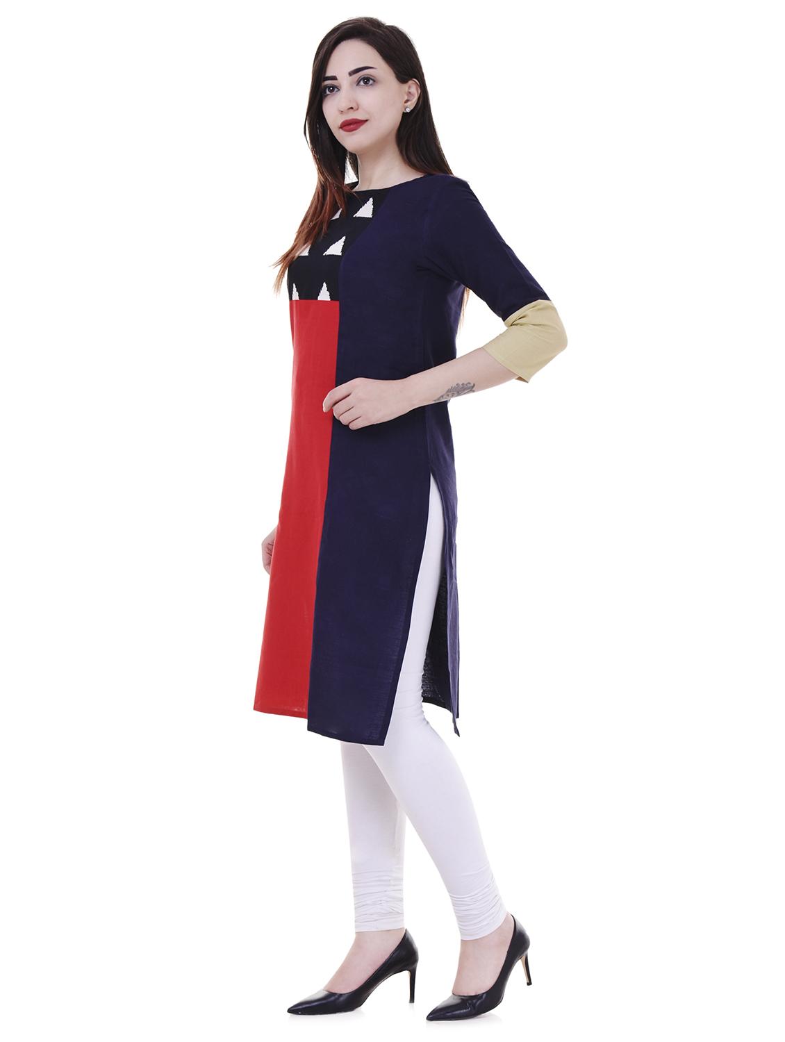 Multi colored combos kurta - 15605790 - Zoom Image - 4