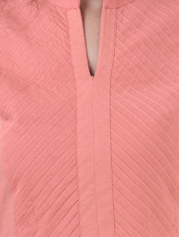 Pintucks straight kurta - 15605809 - Zoom Image - 4