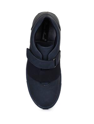 navy leatherette casual slip ons - 15606301 - Standard Image - 4