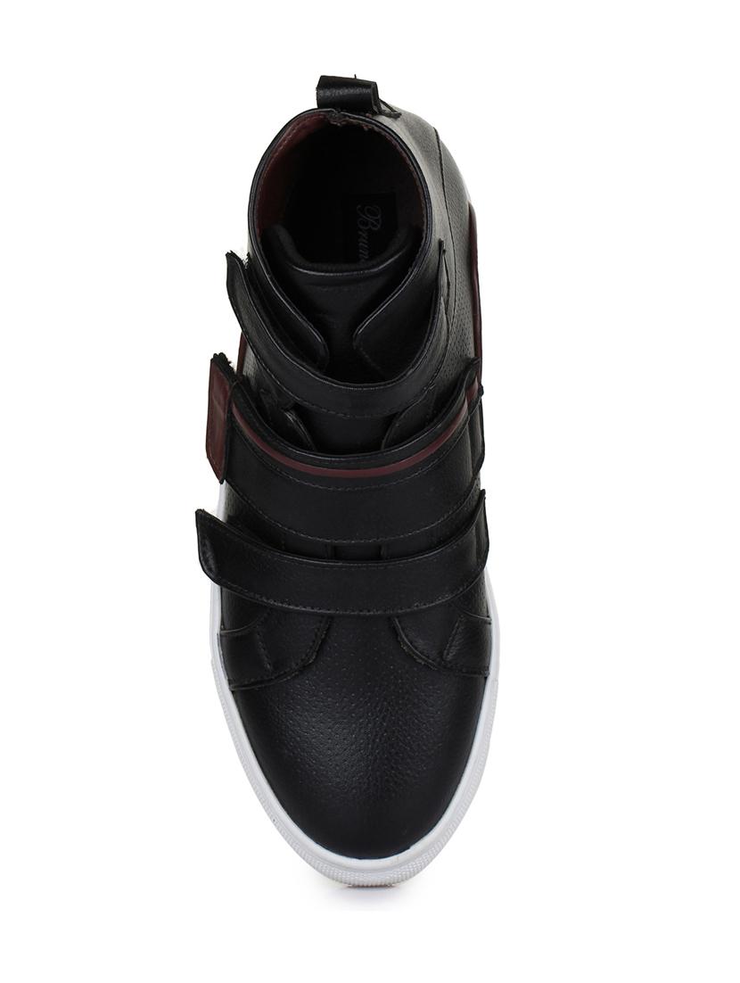 black leatherette slip on sneakers - 15606355 - Zoom Image - 4