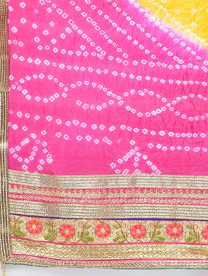 Bandhani flared lehenga set - 15606543 - Standard Image - 7