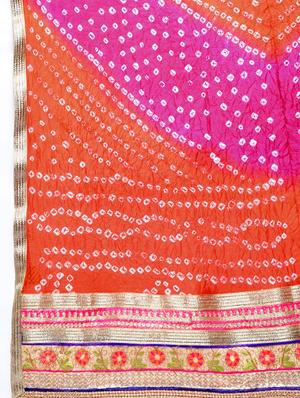 bandhani flared lehenga set - 15606544 - Standard Image - 7
