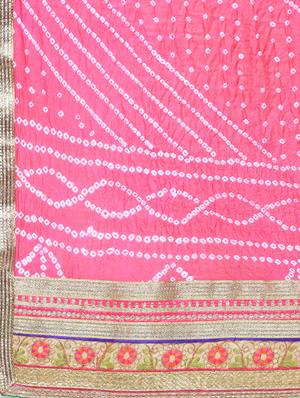 Bandhani flared lehenga set - 15606546 - Standard Image - 7