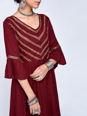 Bell sleeves gotta work dress - 15606719 - Standard Image - 4