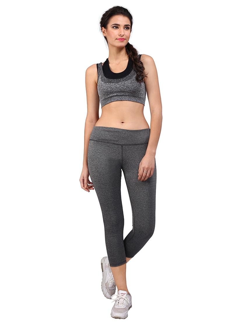 mid waist grey track pant - 15607387 - Zoom Image - 4