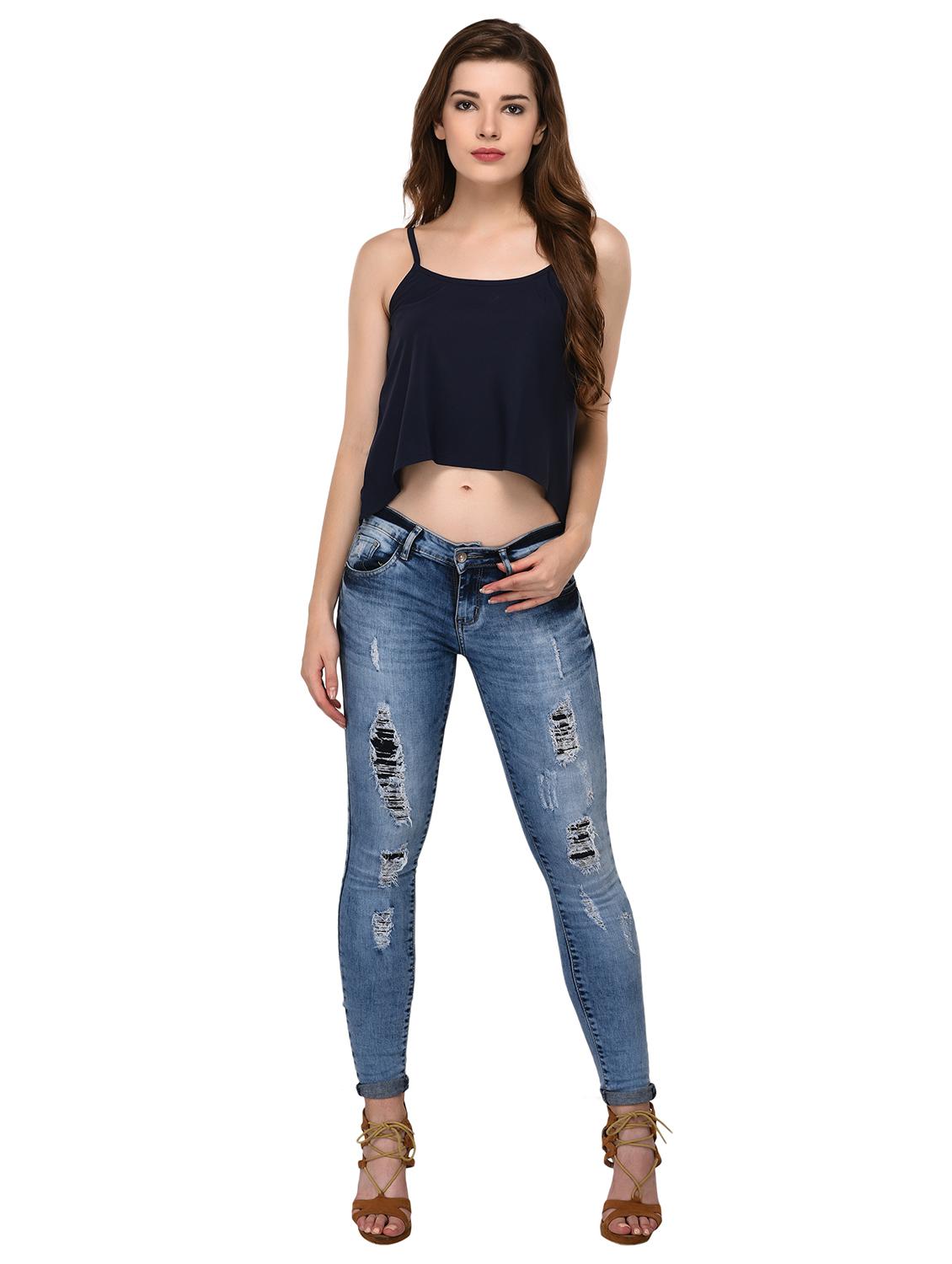 asymmetric crop cami top - 15607667 - Zoom Image - 4