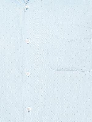 blue cotton formal shirt - 15608514 - Standard Image - 4