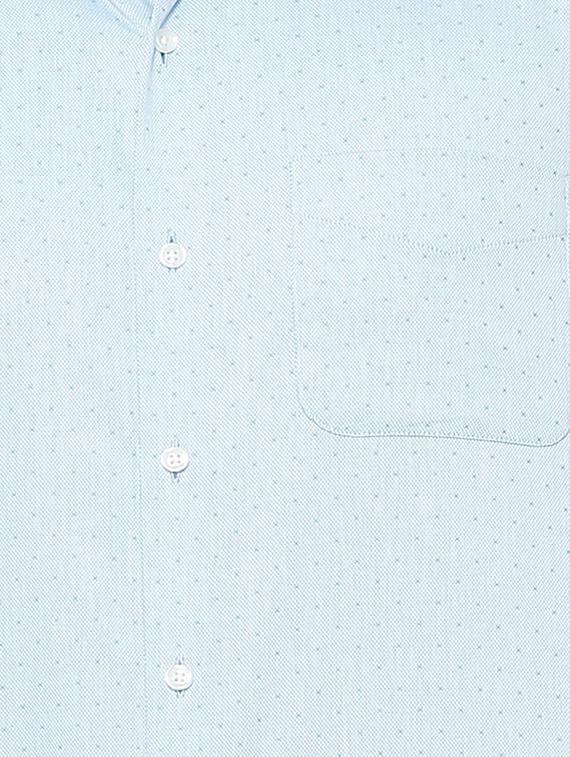 blue cotton formal shirt - 15608514 - Zoom Image - 4