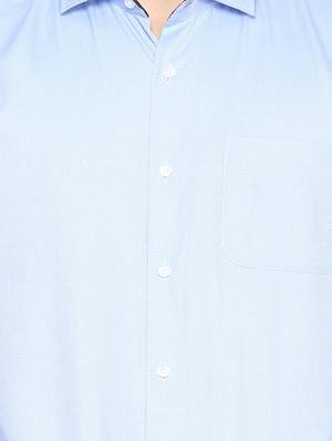 blue cotton formal shirt - 15608515 - Standard Image - 4
