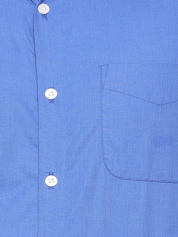 blue cotton formal shirt - 15608516 - Zoom Image - 4