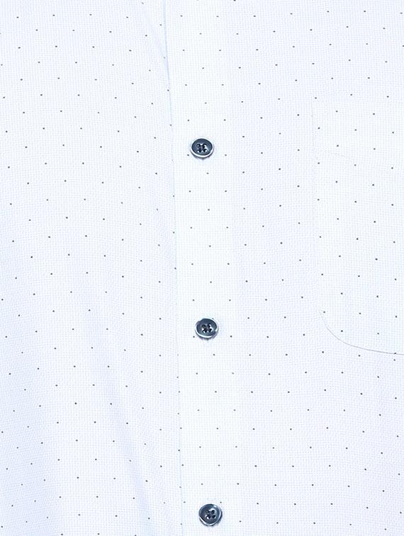 blue cotton formal shirt - 15608567 - Zoom Image - 4