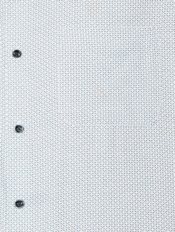blue cotton blend formal shirt - 15608587 - Zoom Image - 4