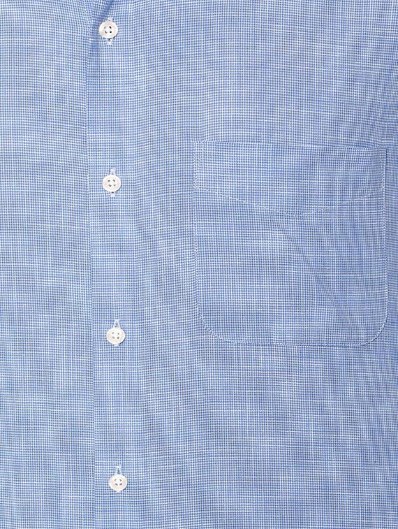 blue cotton formal shirt - 15608594 - Zoom Image - 4