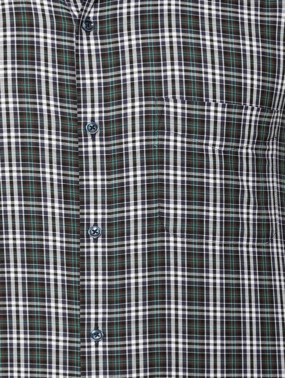 black cotton blend formal shirt - 15608595 - Zoom Image - 4