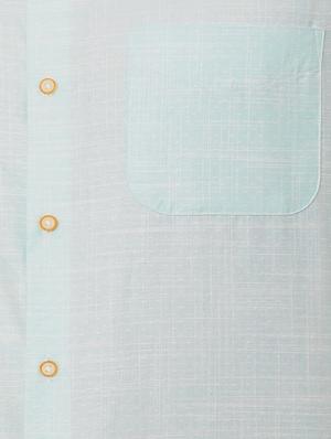 blue cotton blend formal shirt - 15608598 - Standard Image - 4