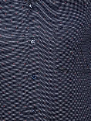 navy blue cotton formal shirt - 15608602 - Standard Image - 4