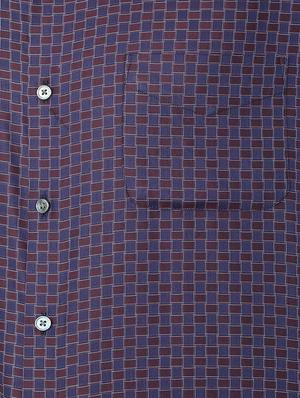 blue cotton blend formal shirt - 15608609 - Standard Image - 4
