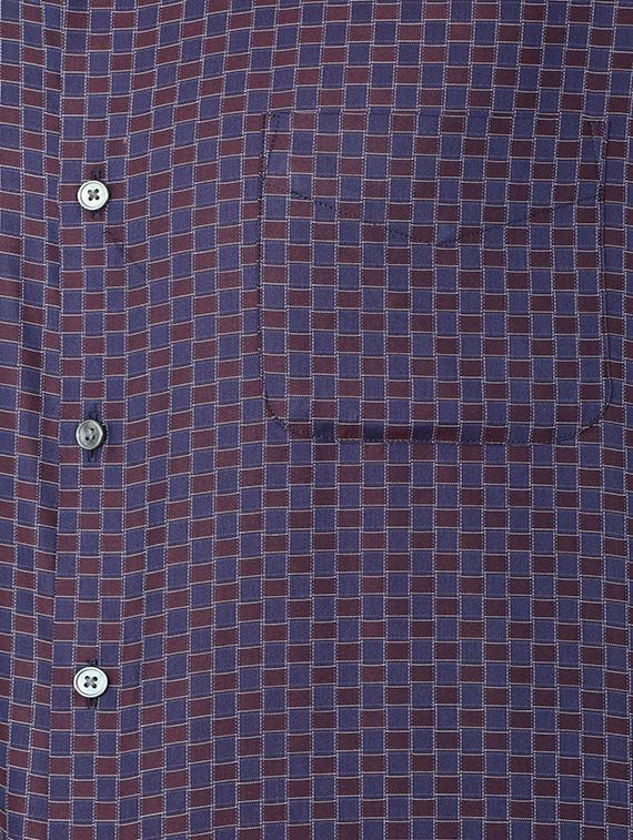blue cotton blend formal shirt - 15608609 - Zoom Image - 4