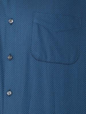 blue cotton formal shirt - 15608612 - Standard Image - 4