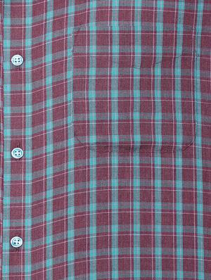 red cotton formal shirt - 15608614 - Standard Image - 4