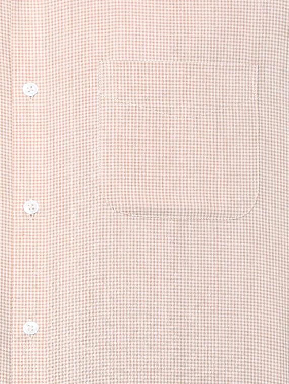 brown cotton blend formal shirt - 15608618 - Zoom Image - 4