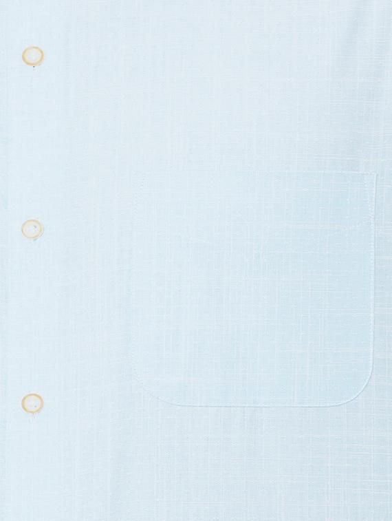 blue cotton blend formal shirt - 15608620 - Zoom Image - 4