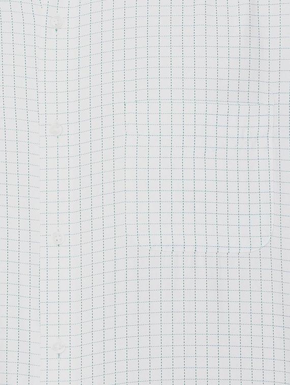 white cotton blend formal shirt - 15608625 - Zoom Image - 4