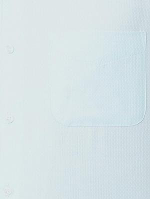 blue cotton blend formal shirt - 15608629 - Standard Image - 4