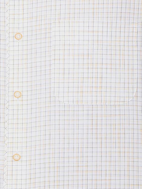 white cotton blend formal shirt - 15608631 - Zoom Image - 4